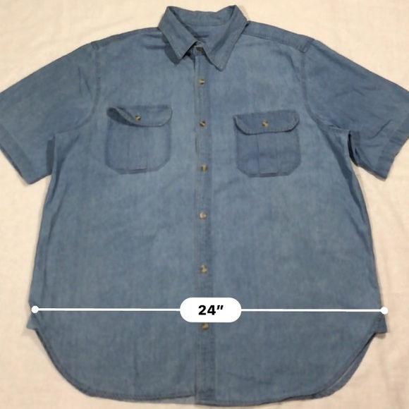 🤑BOGO 1/2 OFF Vintage Button Denim Shirt - Picture 3 of 6